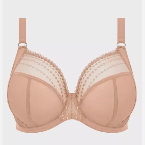 Elomi Matilda Cafe Au Lait Full Figure Underwire Plunge UK 38G US38I - Picture 2 of 10